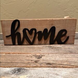 Hobby Lobby Black 'Home' Wooden Wall Art